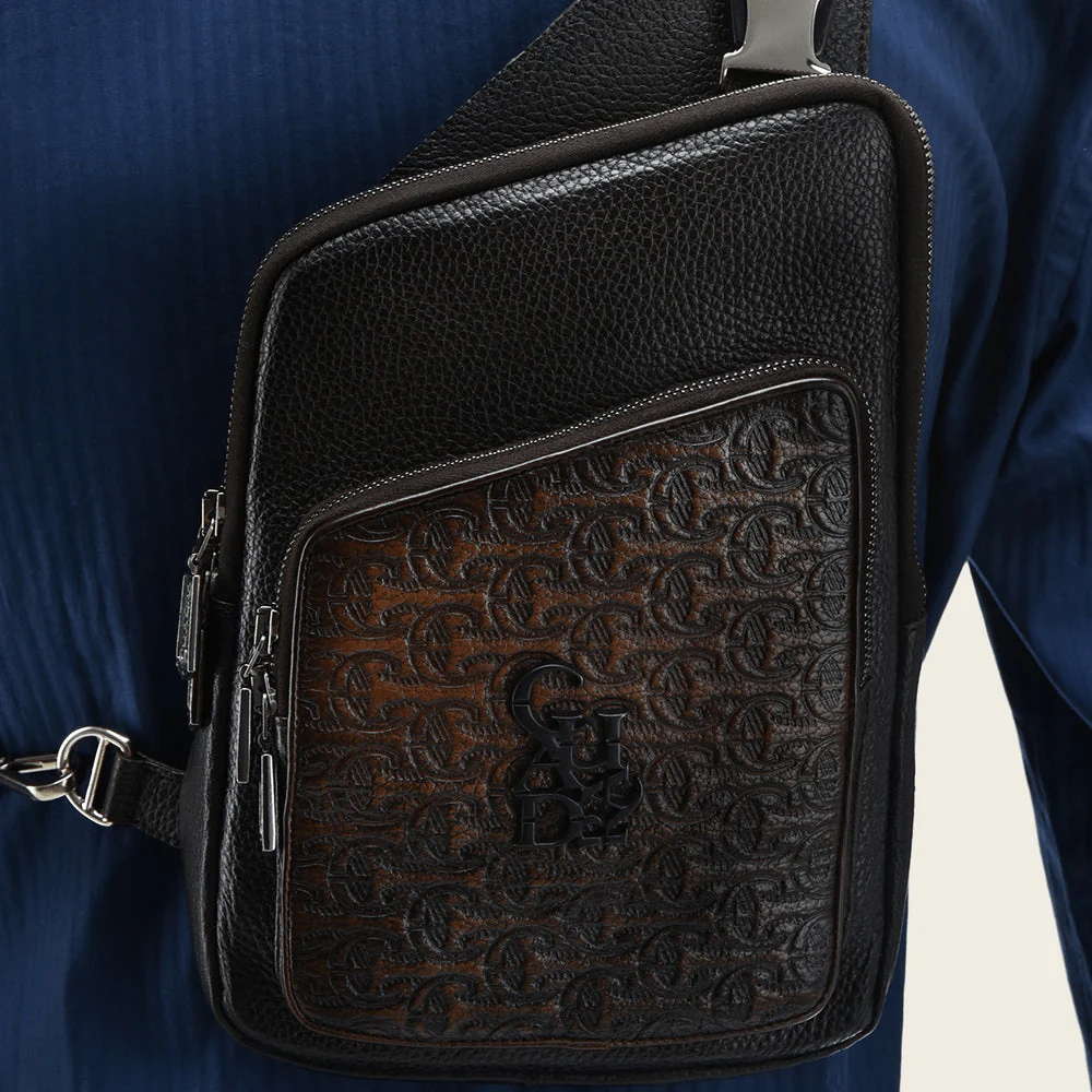 Bolso Bandolera Cuadra Marron Oscuro - Image 5