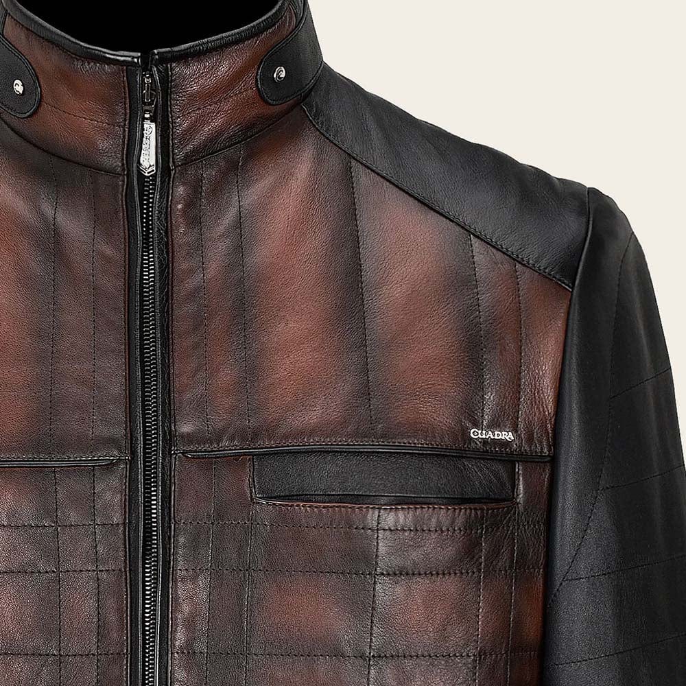 Chamarra Cuadra H308COB Cafe - Image 4