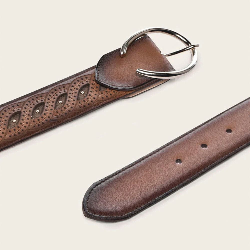 Cinturon Cuadra Trenzado Cafe - Image 3