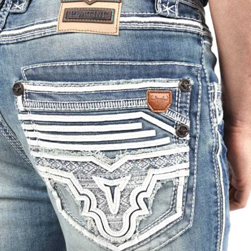 Pantalon Platini Slim Boot Cut Denim - Image 4