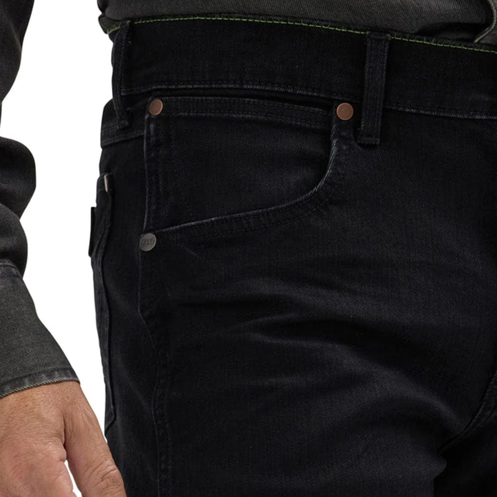 Pantalon Wrangler Retro Slim Straight in Blackwell 88MWZ - Image 4
