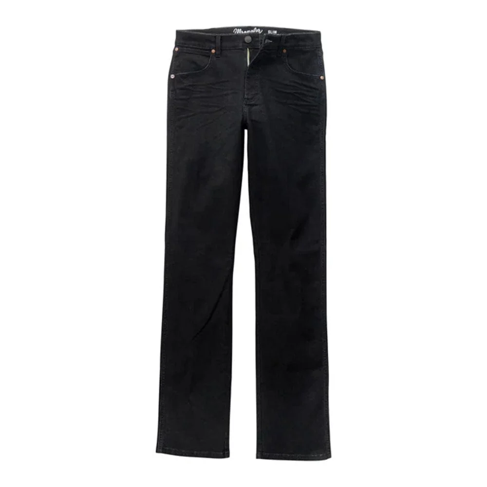 Pantalon Wrangler Retro Slim Straight in Blackwell 88MWZ - Image 8