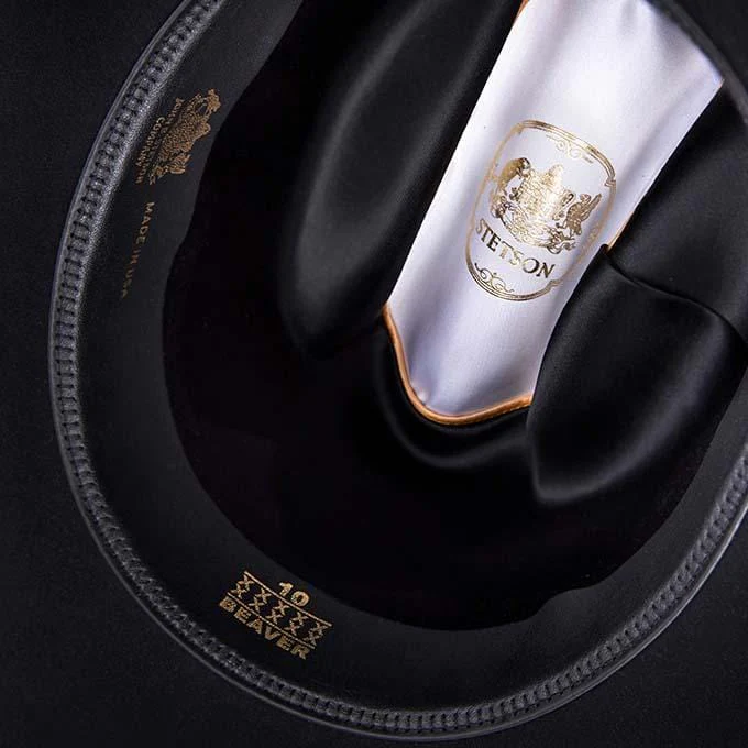 Texana Stetson Negra 10X Shasta Copa 5" - Image 5